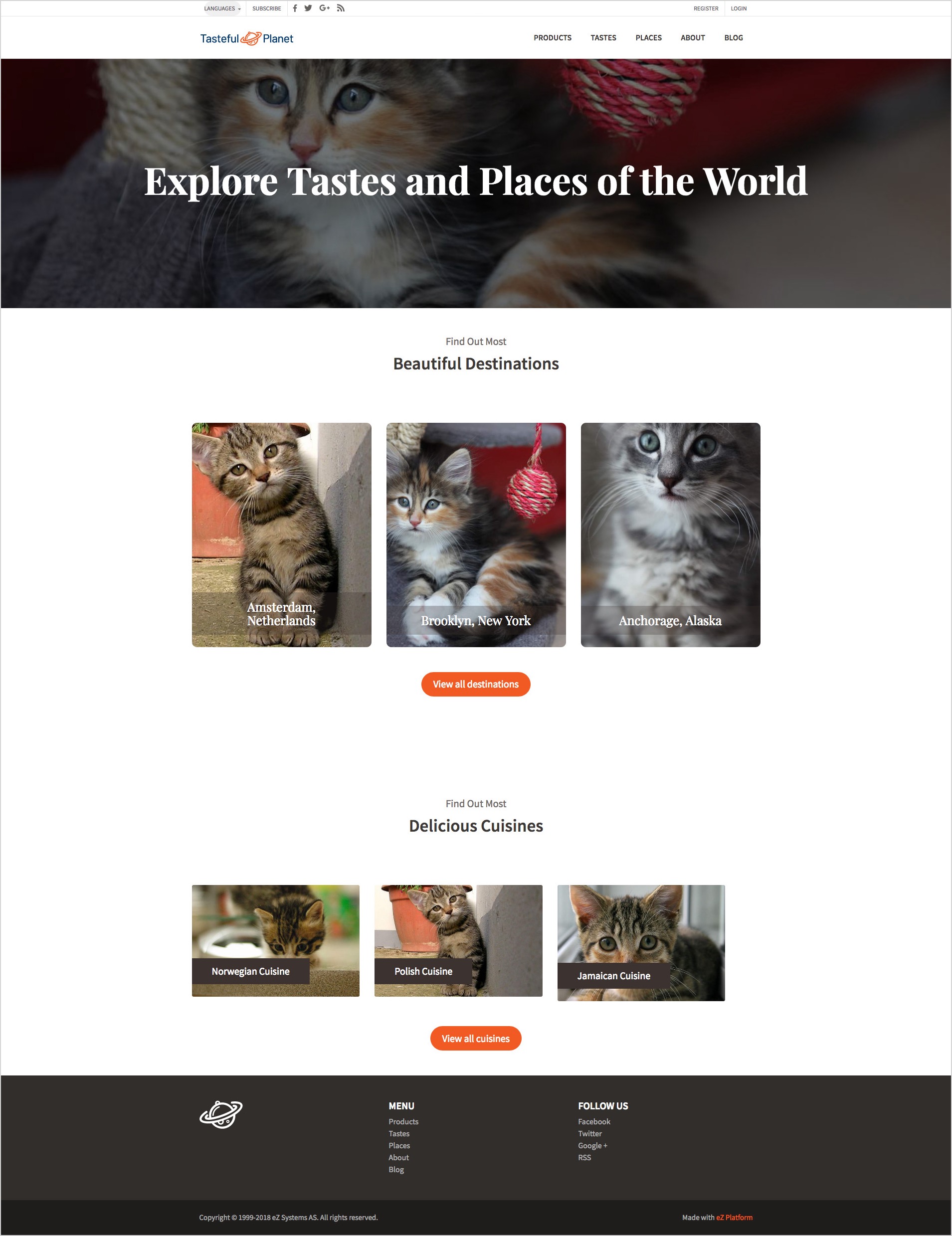 Remote placeholder images on a page Placeholder RemoteProvider - placecats.com